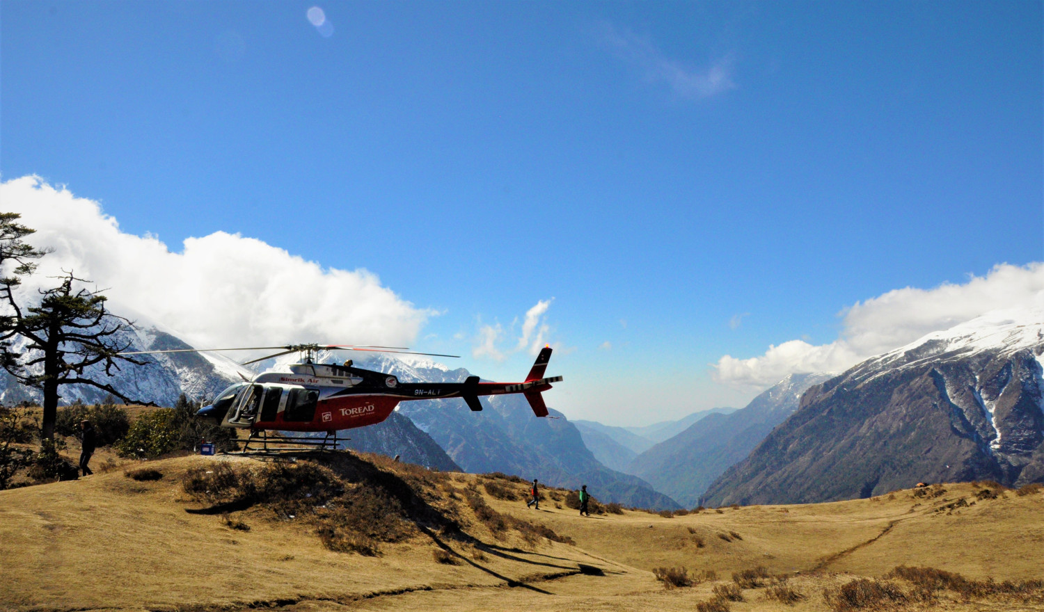 Landing at Kala Pather (Everest Base Camp) by Helicopter